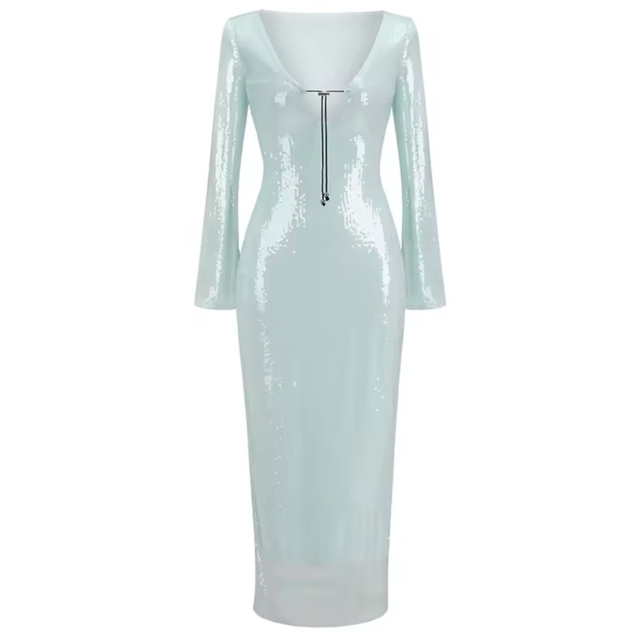 Vestido Long Baby Blue