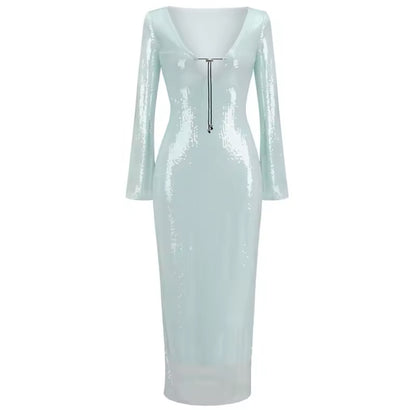 Vestido Long Baby Blue