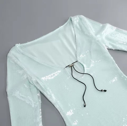 Vestido Long Baby Blue