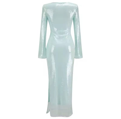Vestido Long Baby Blue